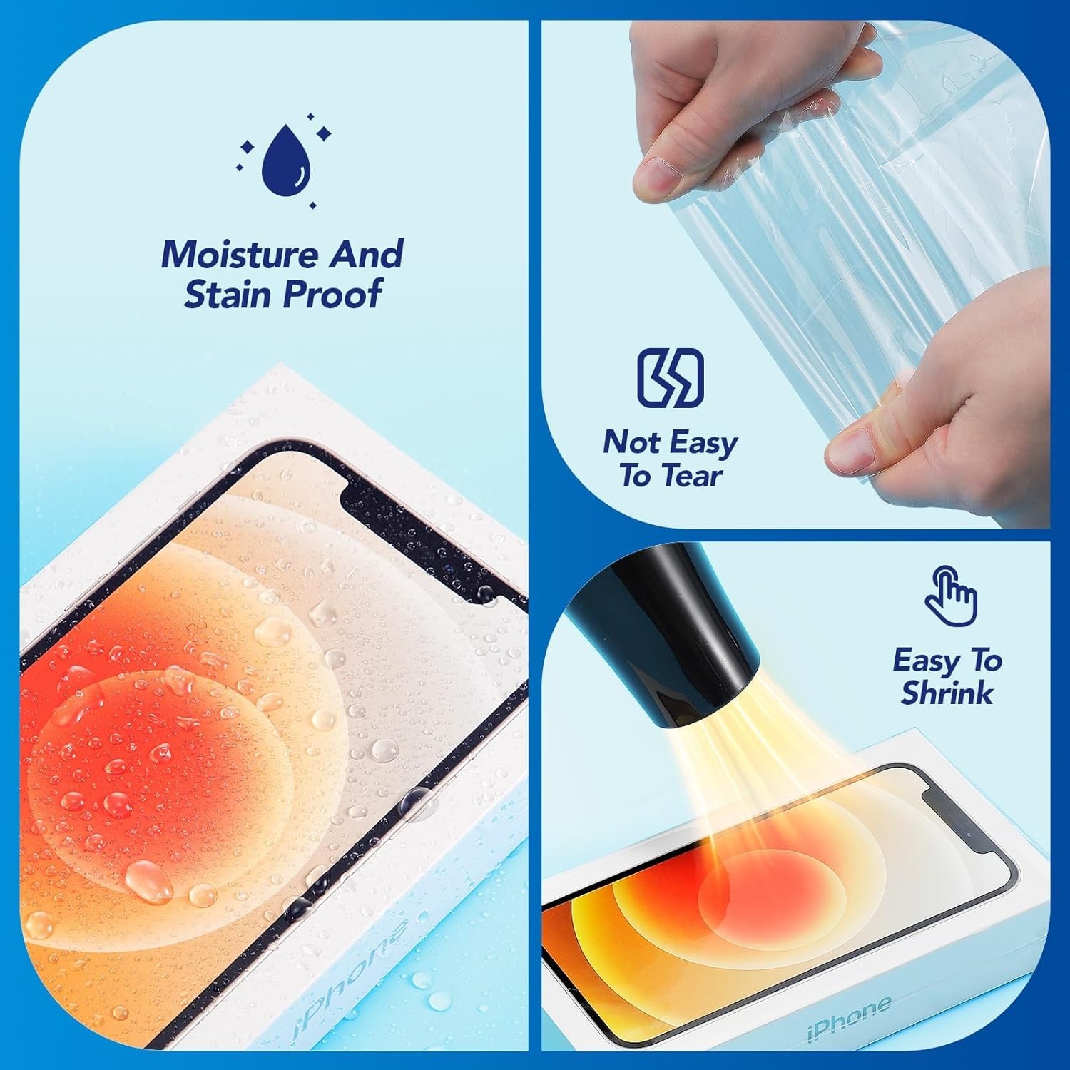 Clear Heat Shrink Wrap Film Flat Bags 14X20 100PACK Large Size for Packing Shoes