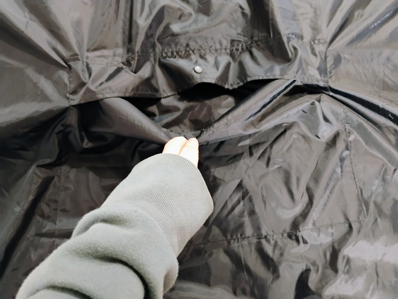 Rain Poncho Serra Hoodie Fleece Lined Black Poncho Unisex One Size Fits All