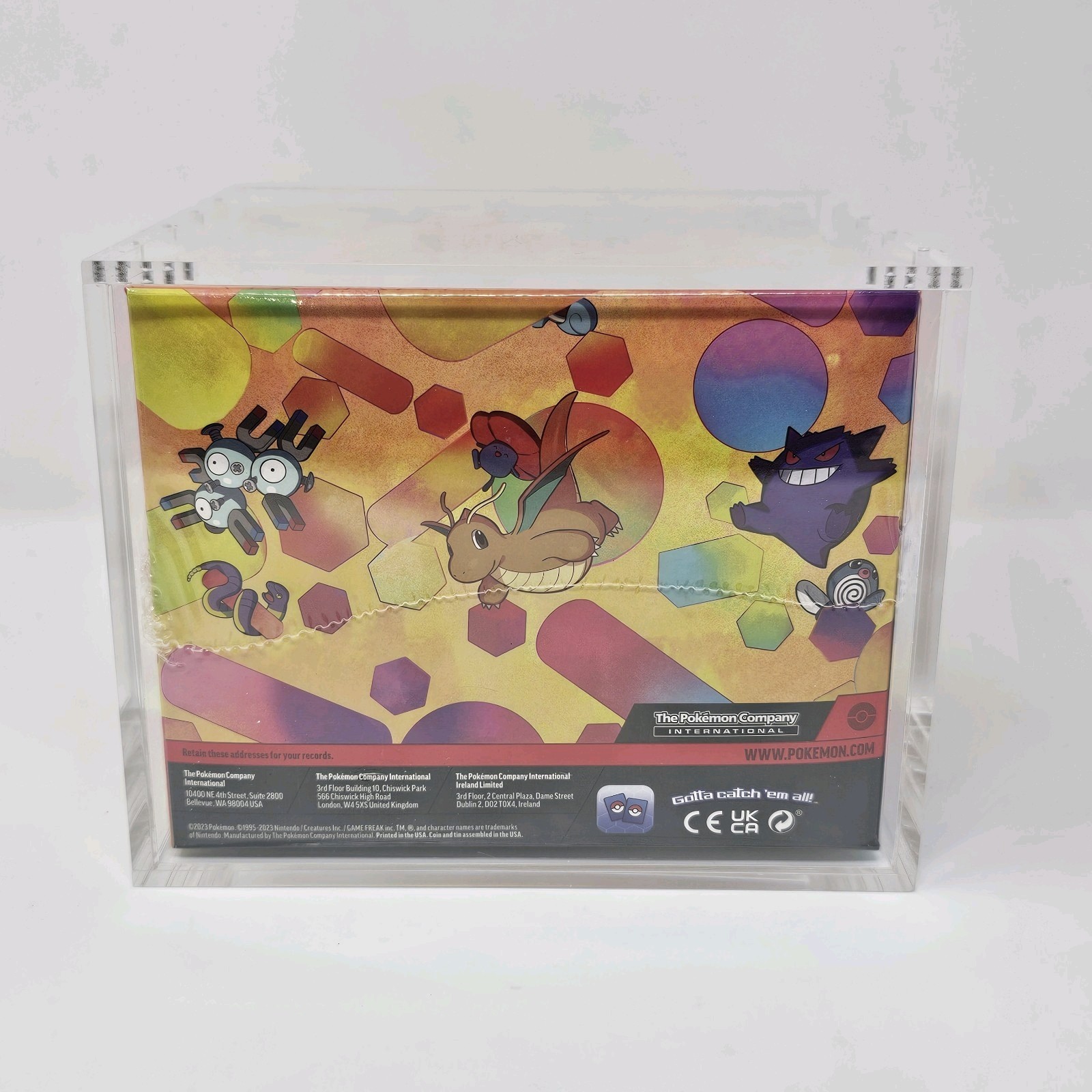 Pokemon 151 Mini Tin Display Acrylic Case With Magnetic Lid 10 Mini Tin Displays