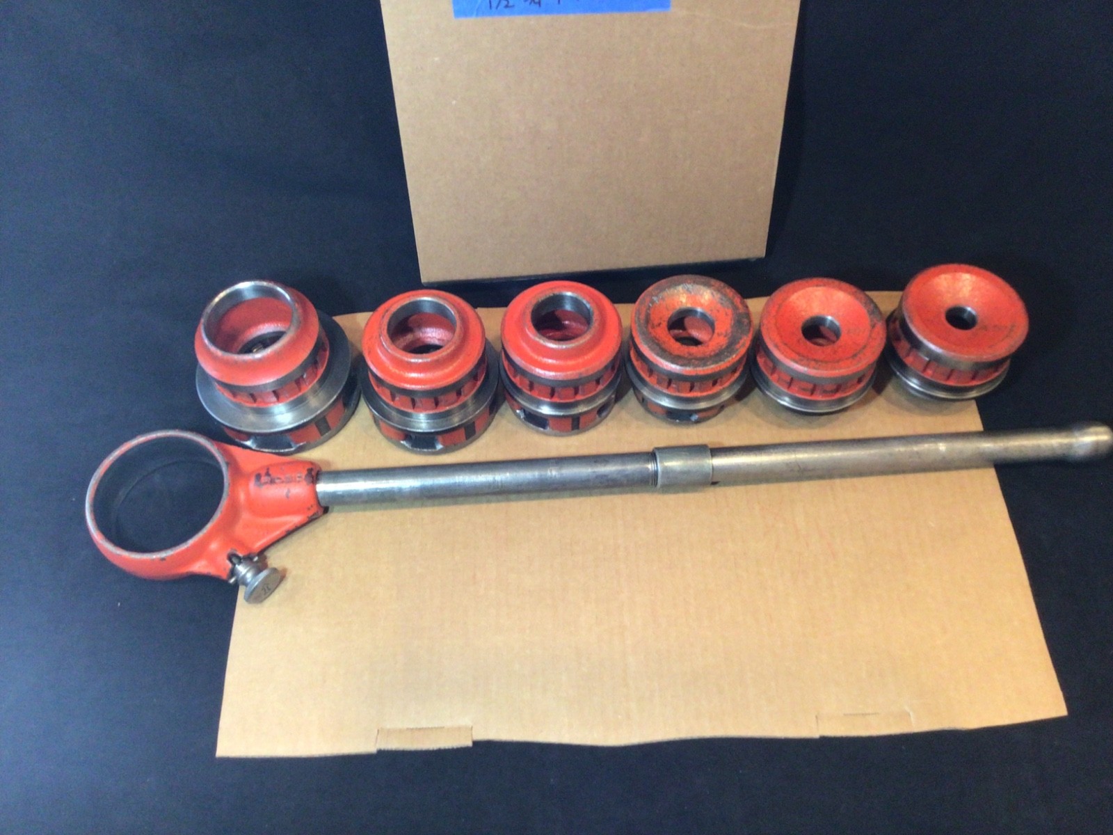 RIDGID 12 R PIPE THREADING DIE SET 1/2"-2", 6 Die Heads, FITS RIDGID 700 12R