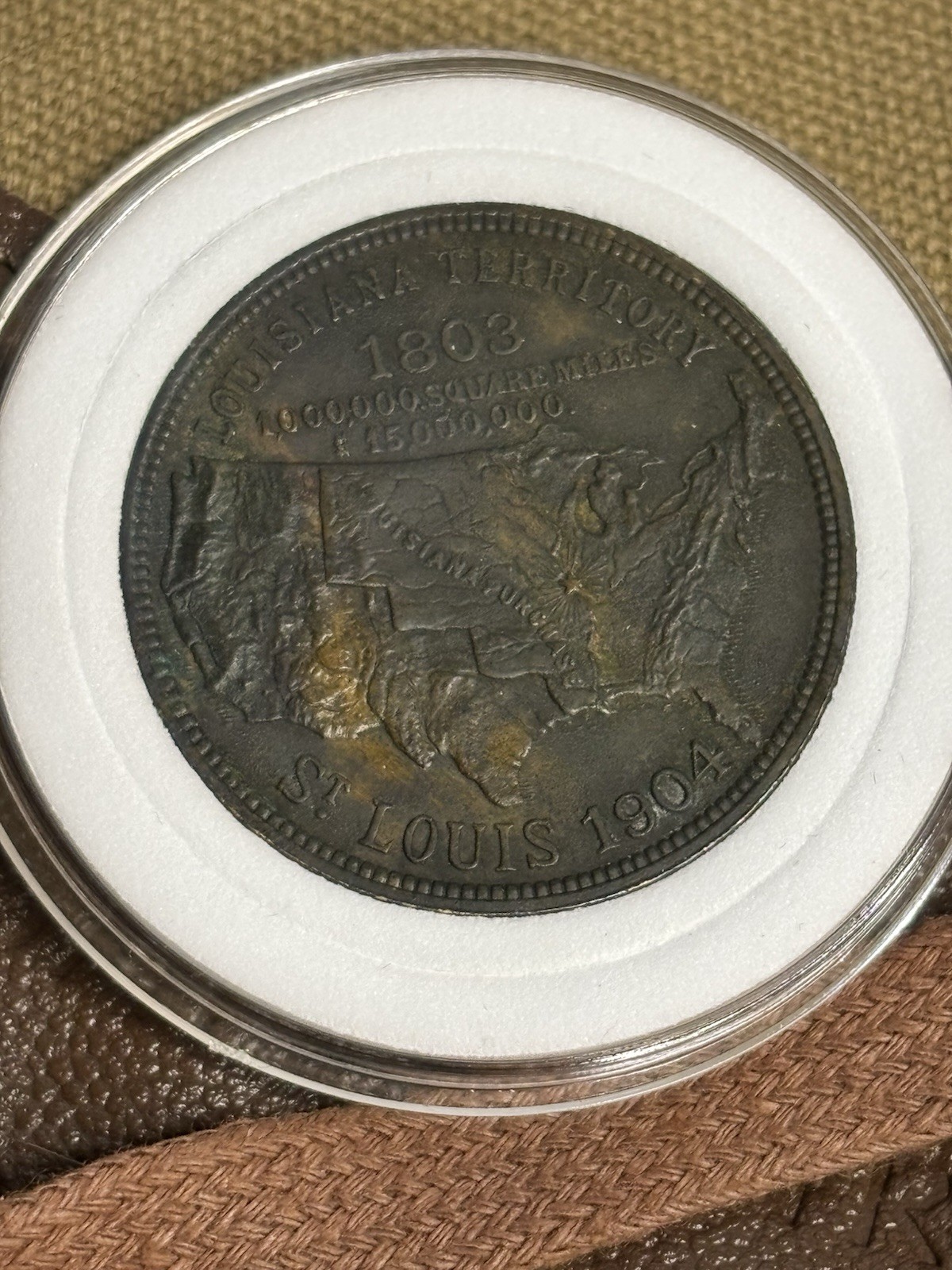 1904 So Called Dollar - Louisiana Purchase Expo HK 303 Beautiful Bronze Patina