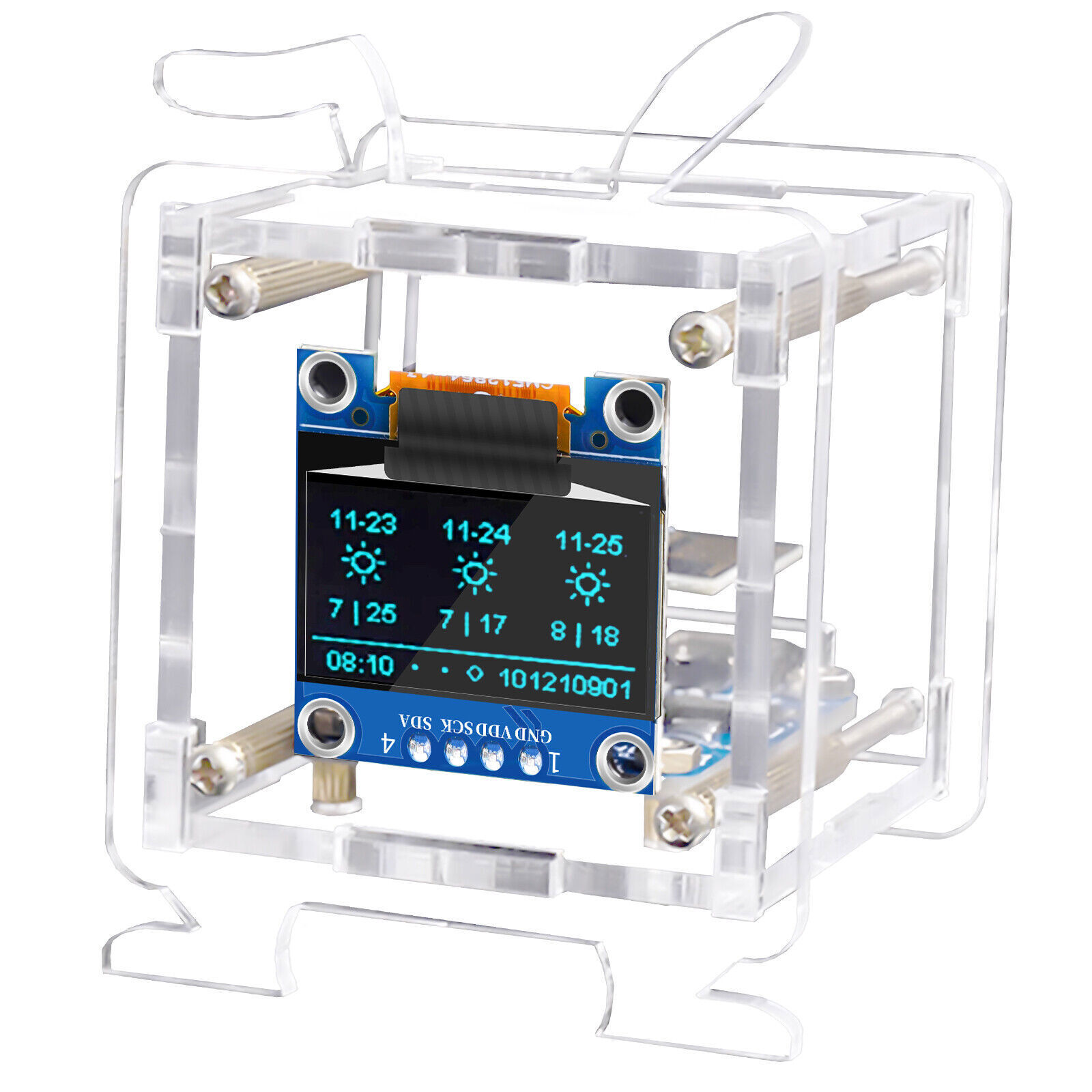 Digital Mini Clock DIY Kit Electronic Clock Teaching soldering Practice Kit