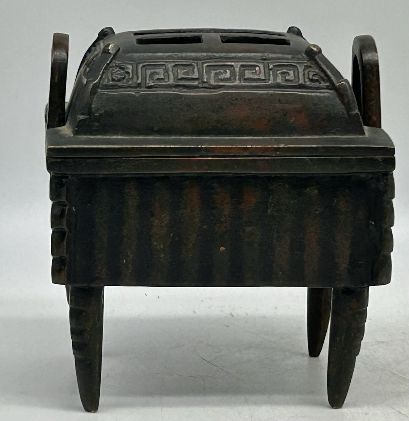 Chinese Incense Burner, Ding, Key Fret Pattern