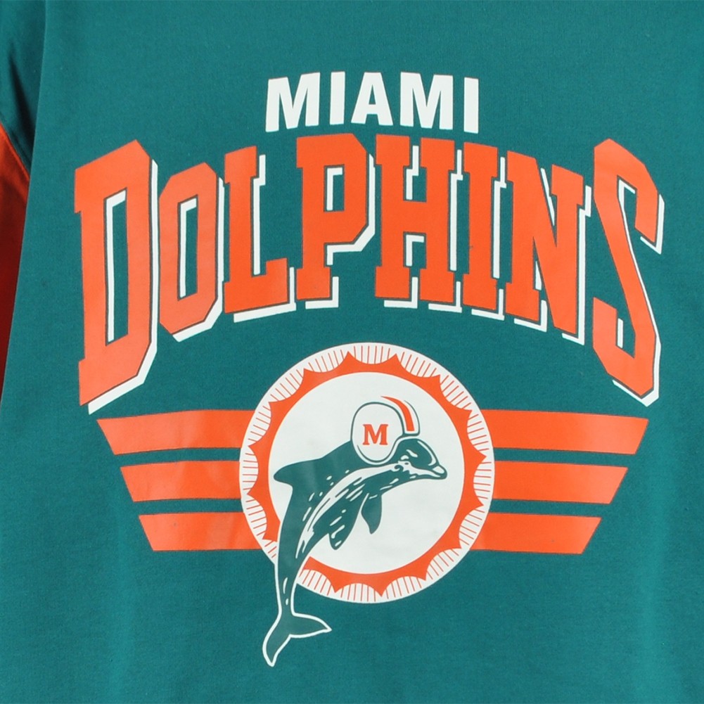 NFL Mitchell & Ness Miami Dolphins Sweatshirt Sweater Champions Tshirt Tee