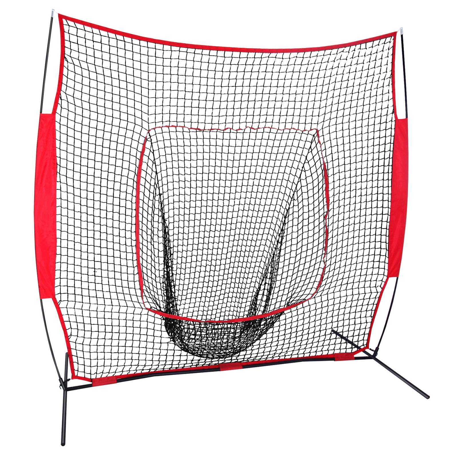 7×7" Batting Net Bow Steel Frame for Training Softball Hitting Practice Baseball