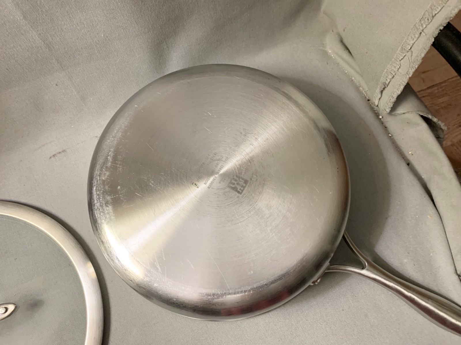 Zwilling J.A. Henckels 10" 3 Ply 18/10 Stainless Steel Skillet Pan w/ Glass Lid