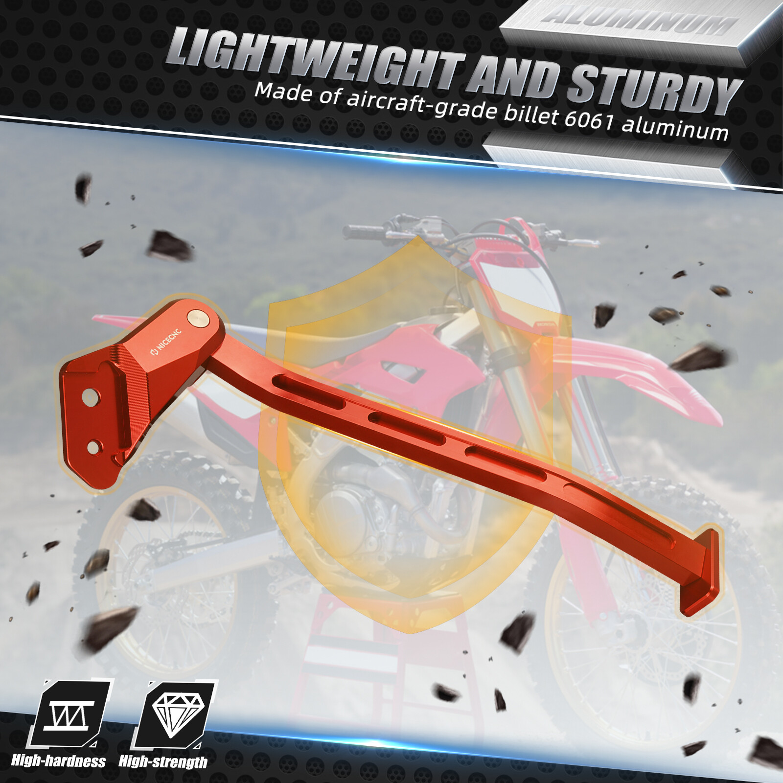 CNC Side Stand Kickstand For Honda CRF 250R 450R CRF250R CRF450R 2013-2018 Red