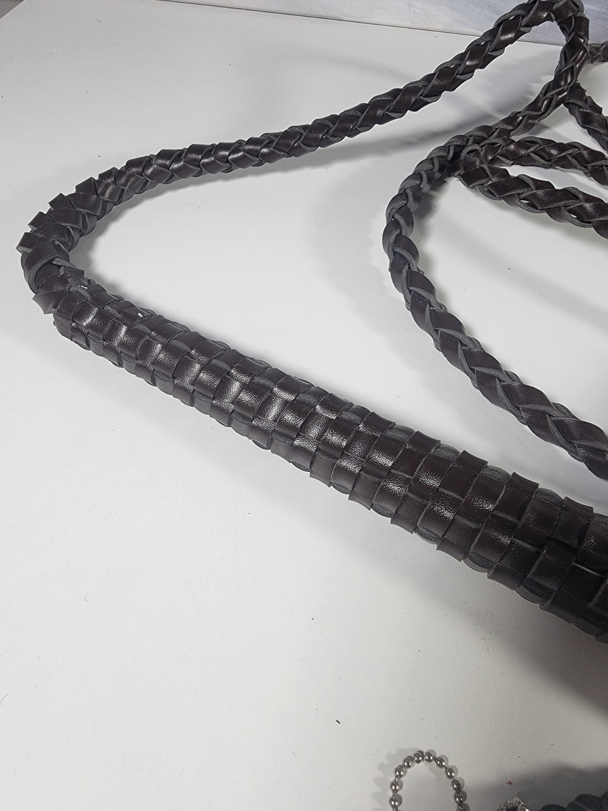 SET: VTG Genuine Brown Leather Bullwhip 100 inches Long Heavy Duty whip + 3 Book