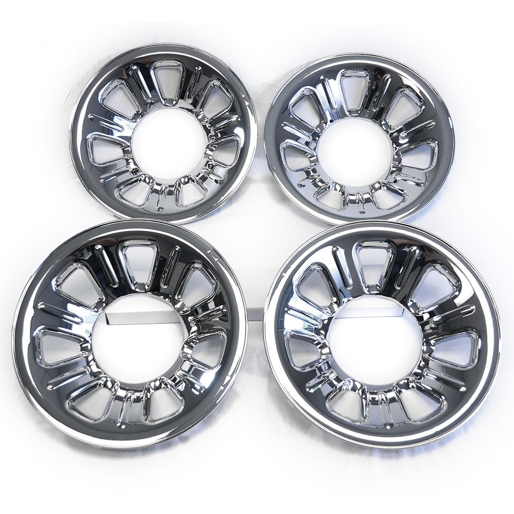 4 15" Chrome Wheel Skins Hub Caps Full Covers 7 Spoke for 2000-2011 Ranger