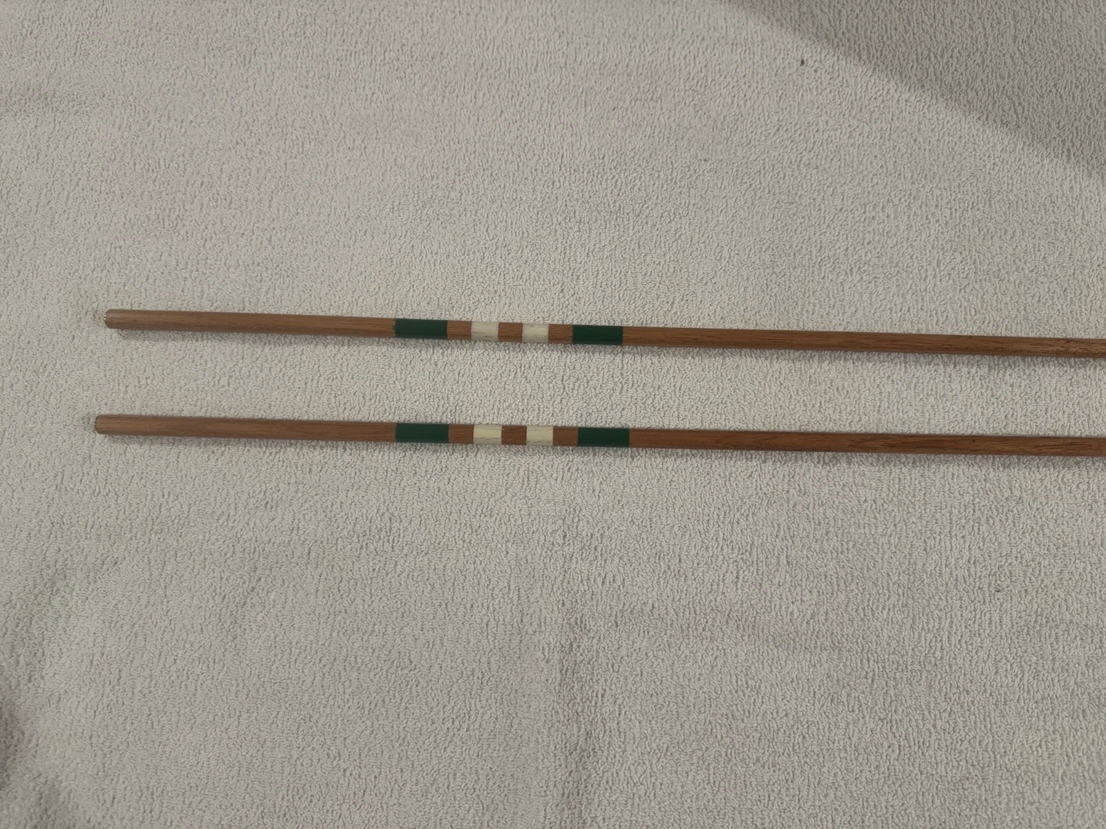 Hazy Sticks Golf Alignment Stick Wood Green White Wooden Training Practice Aid