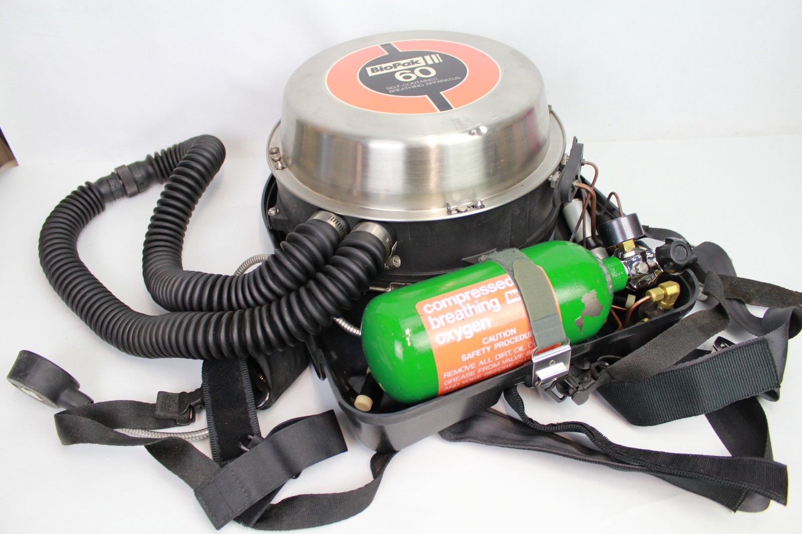 BioPak 60p 60 Minute Self contained Oxygen Breathing Apparatus Rebreather extras