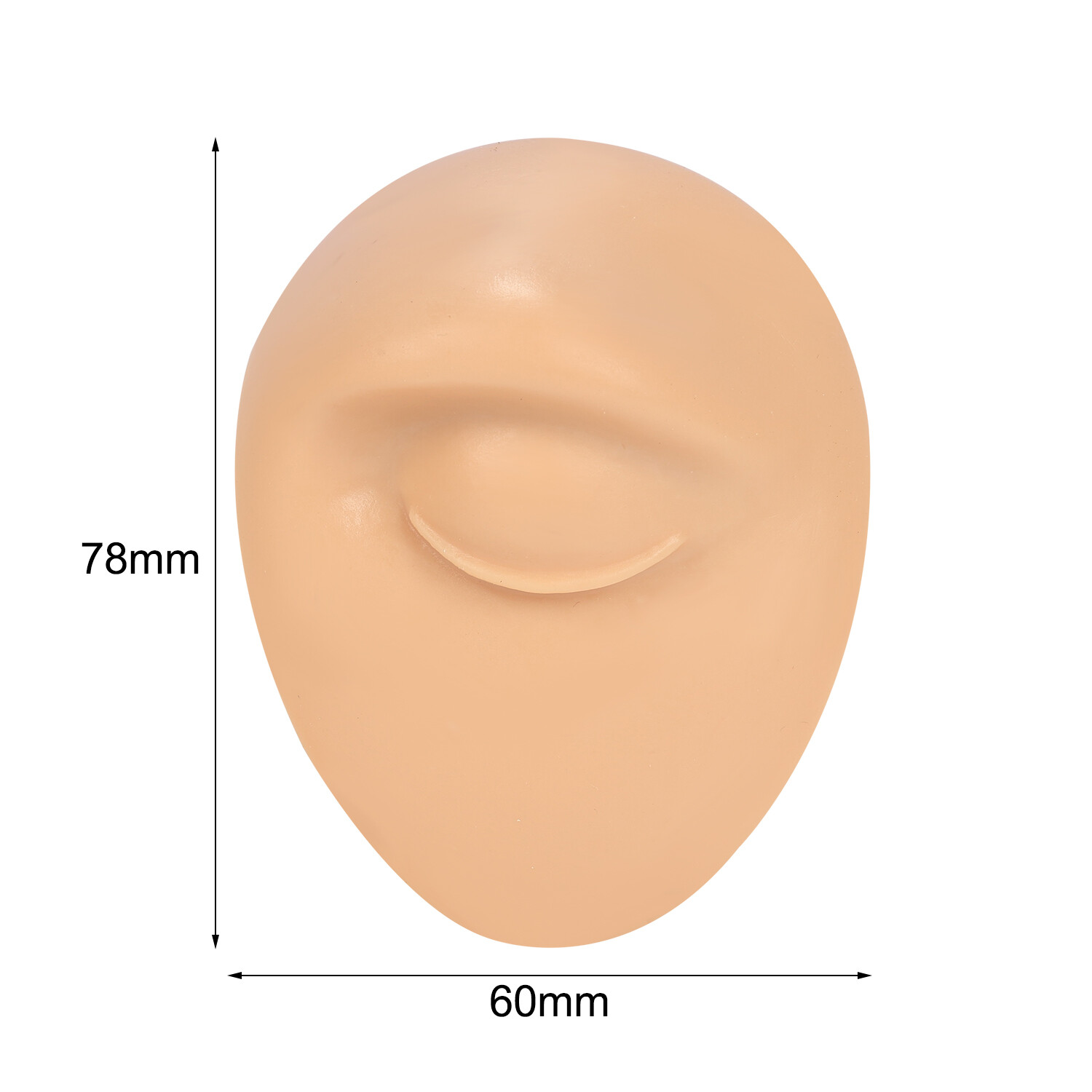 Silicone Ear Model with Acrylic Display Stand Body Parts Practice Piercing Tools