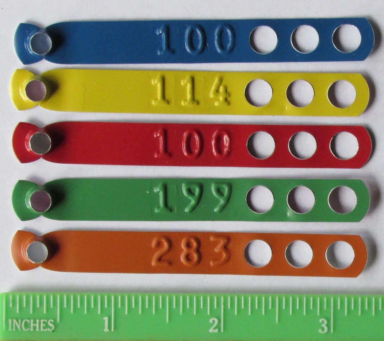 Leg Bands 100pcs Aluminum Chicken Pheasant Poultry Duck Bird Leg Rings ID Tags