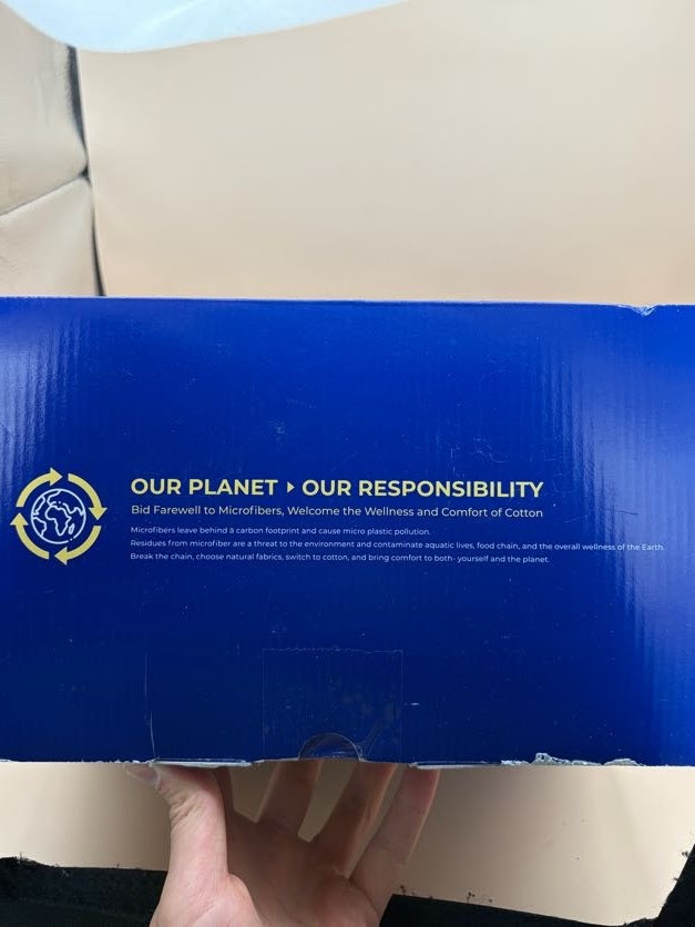 Thread Spread 6 Piece Sheet Set California King 1000 Thread Count - Light Blue