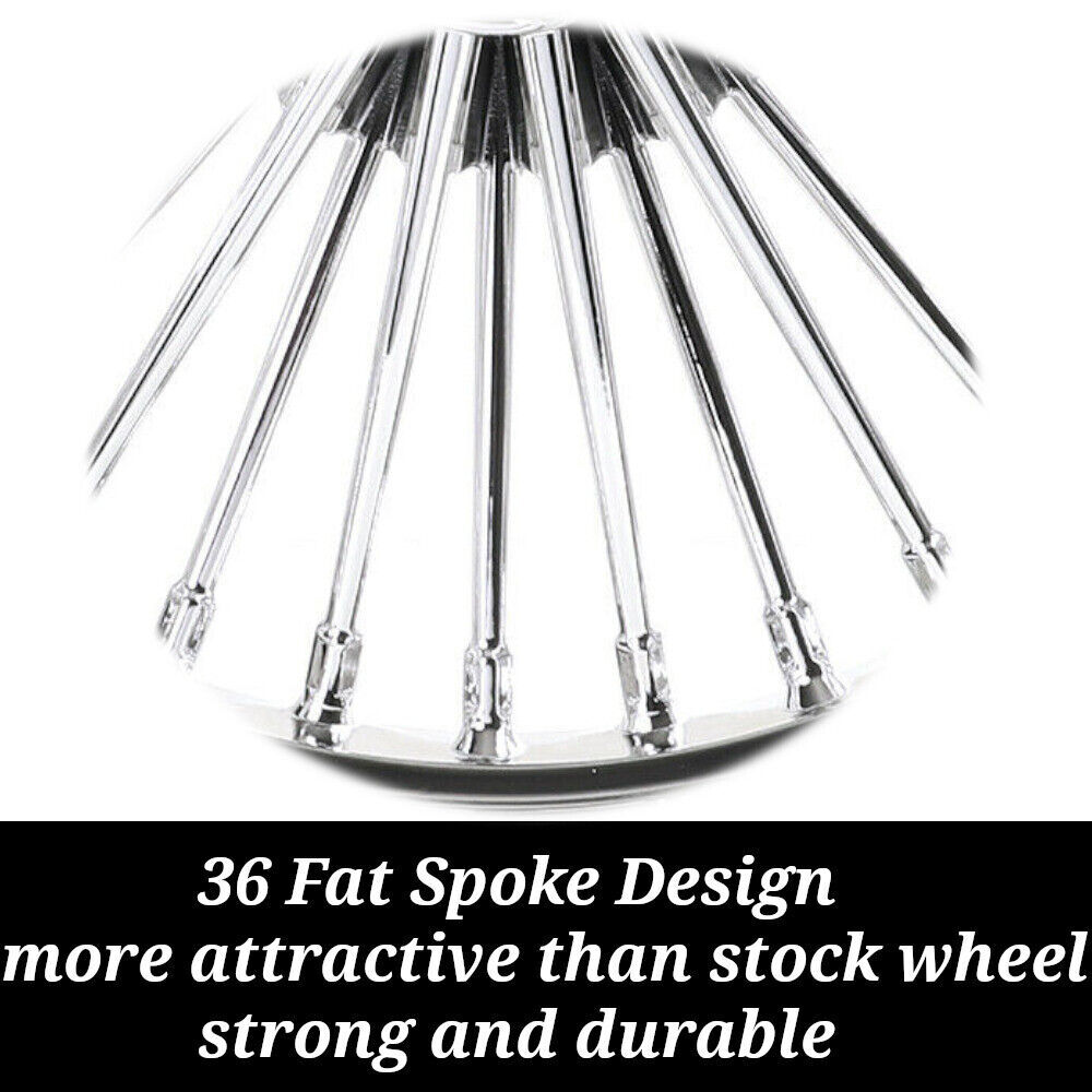 Touring 21x3.5 Fat Spoke Front Wheel for Harley Road King Street Glide 2000-2007