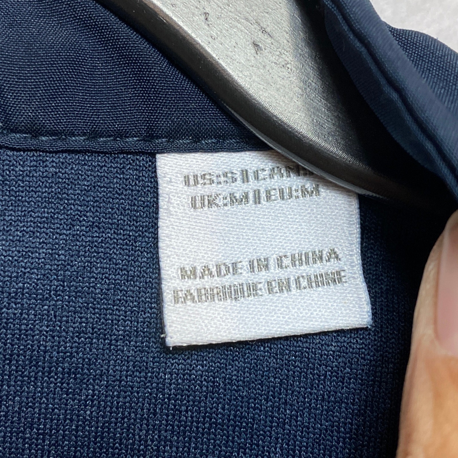 Chick fil A Chef Jacket Uniform Mens Size M Navy Blue Short Sleeve Team Style