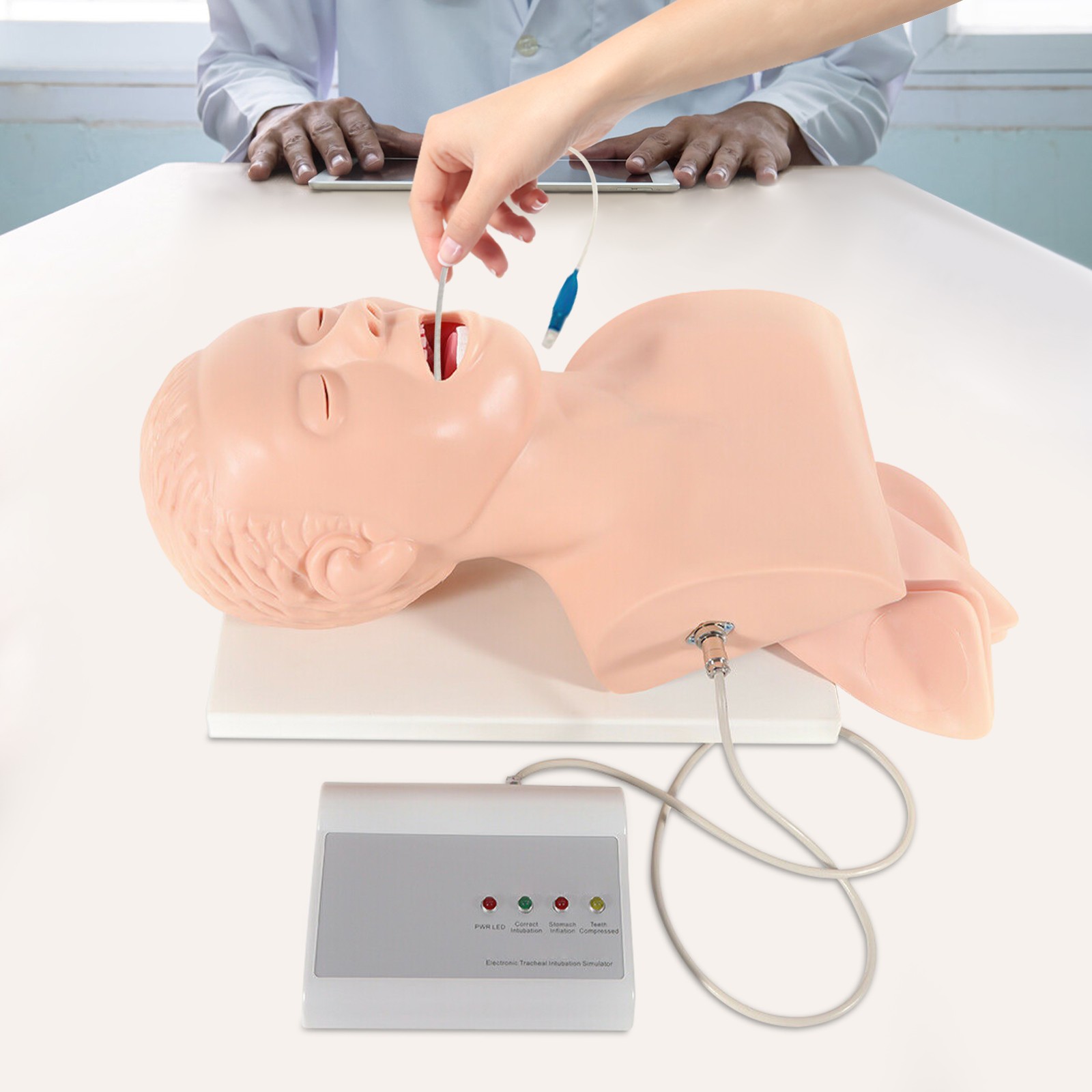 Intubation Manikin Study Teaching Model Adult Airway Management Trainer 110V