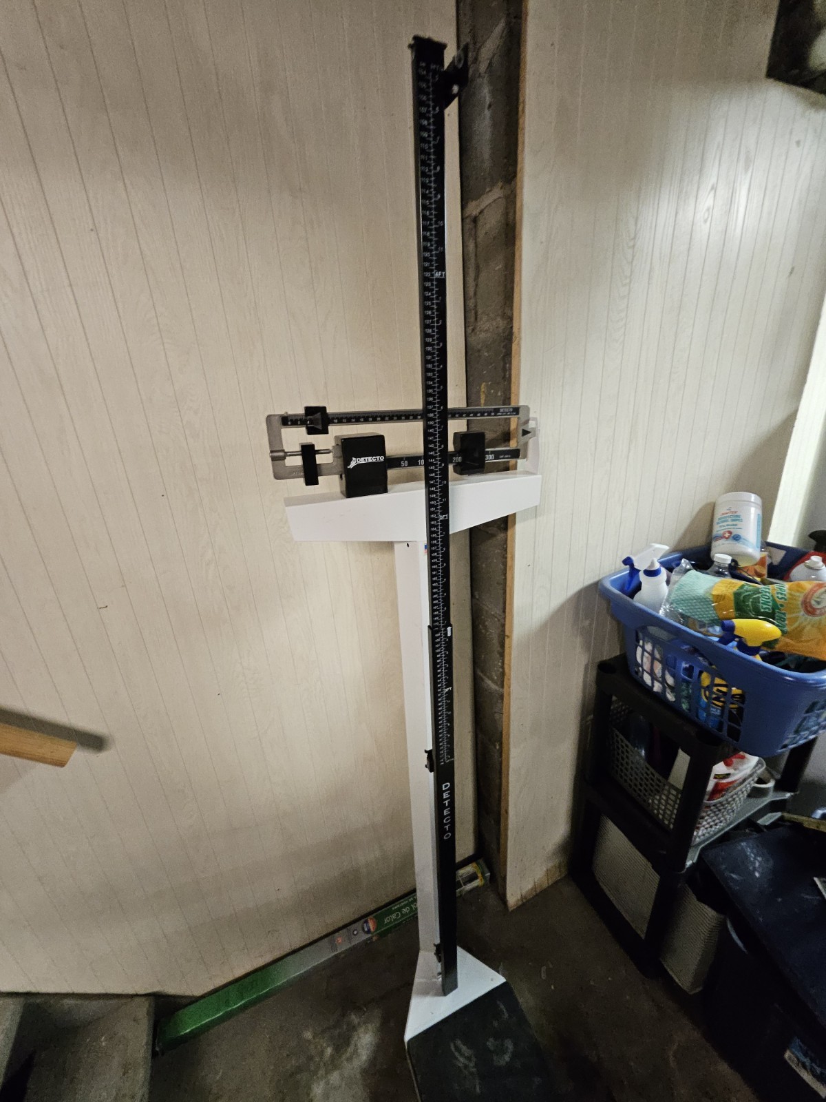 Detecto 350 Physician Weigh Beam Scale with Height Rod- Vintage Scale