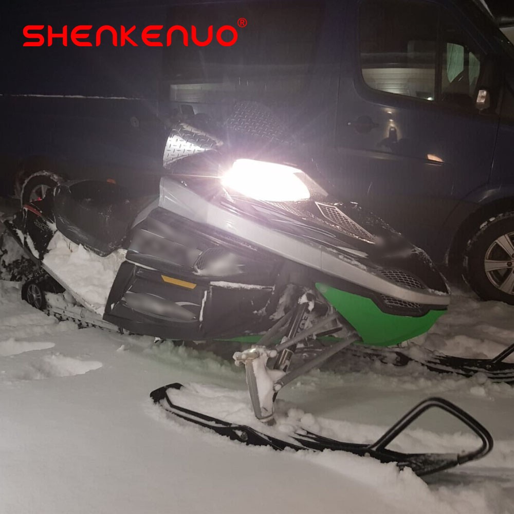 Pair Hi/Low Beam Bright LED LIGHT BULBS For SKI-DOO Gen4 pn 415130081 12v 100W