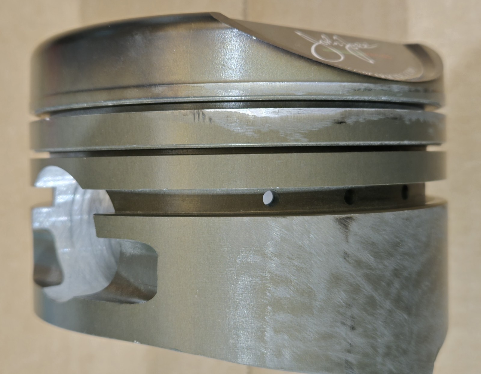 John Force Autographed Used Piston With COA