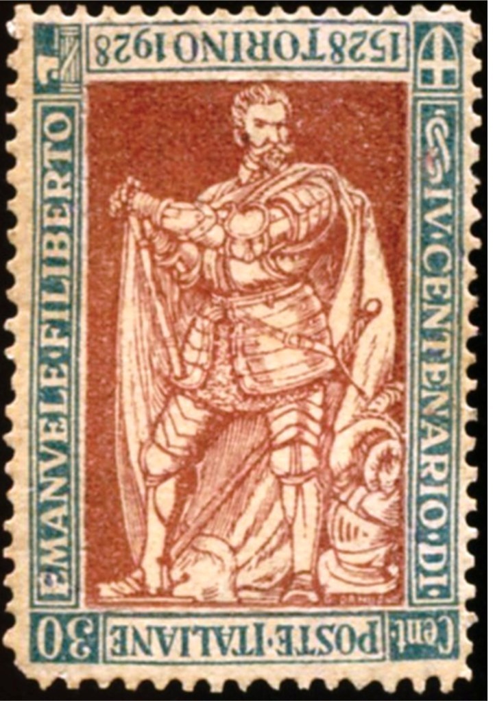 ITALY 1928 - FASCIST ERA MISPRINTED STAMP - Scott #203a with IMAGE INVERTED /223