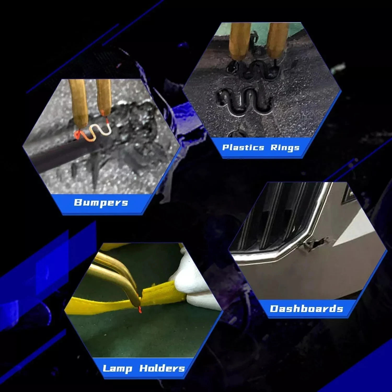 Plastic Welder Kit Soldering Hot Stapler Bumper Repair Welding Gun 800 Staples