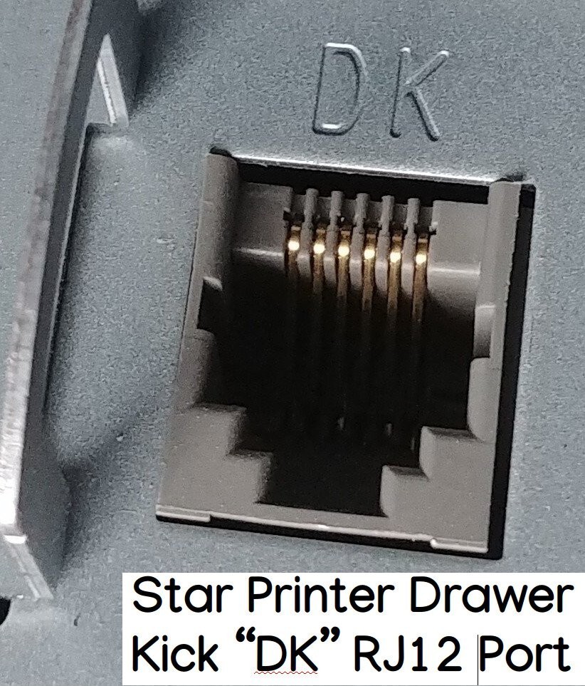 Star 37969530 S1YE1Y-72 Black RJ12 Printer to Cash Drawer Cable Replace 37964350