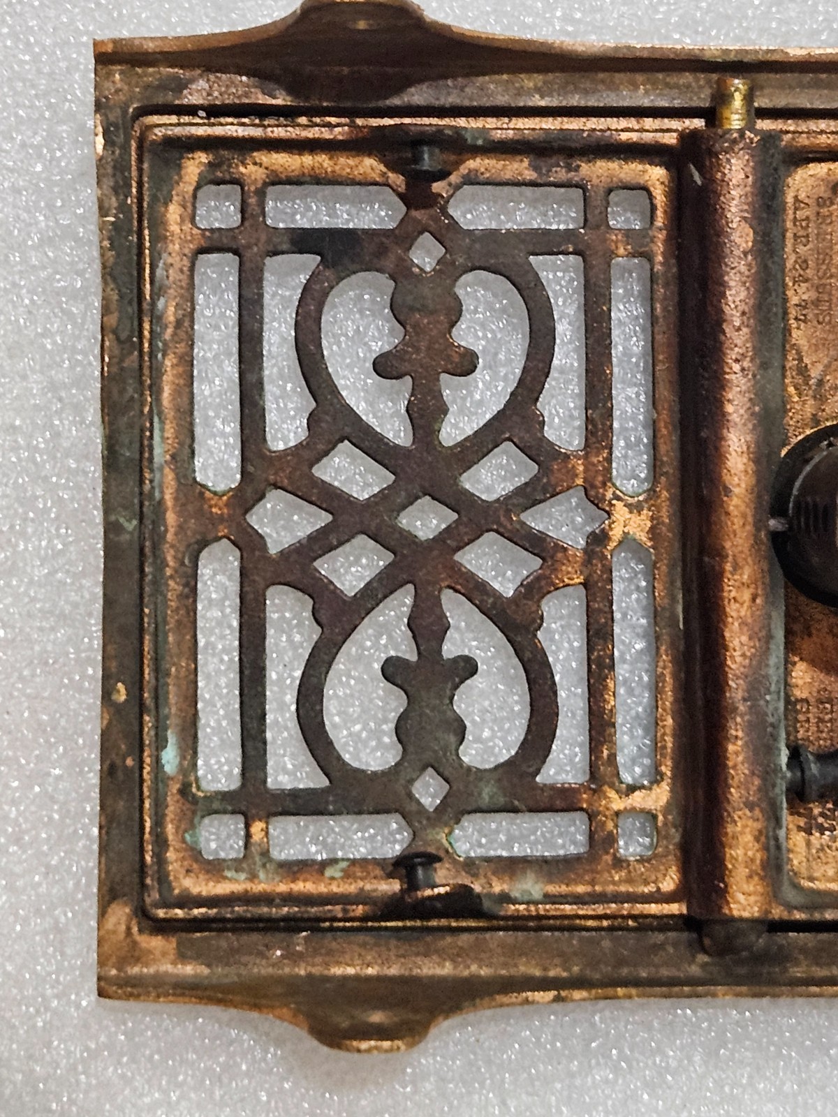 Rare 1870s Yale Lock Mfg Vintage 3.25" x 5" Post Office Door