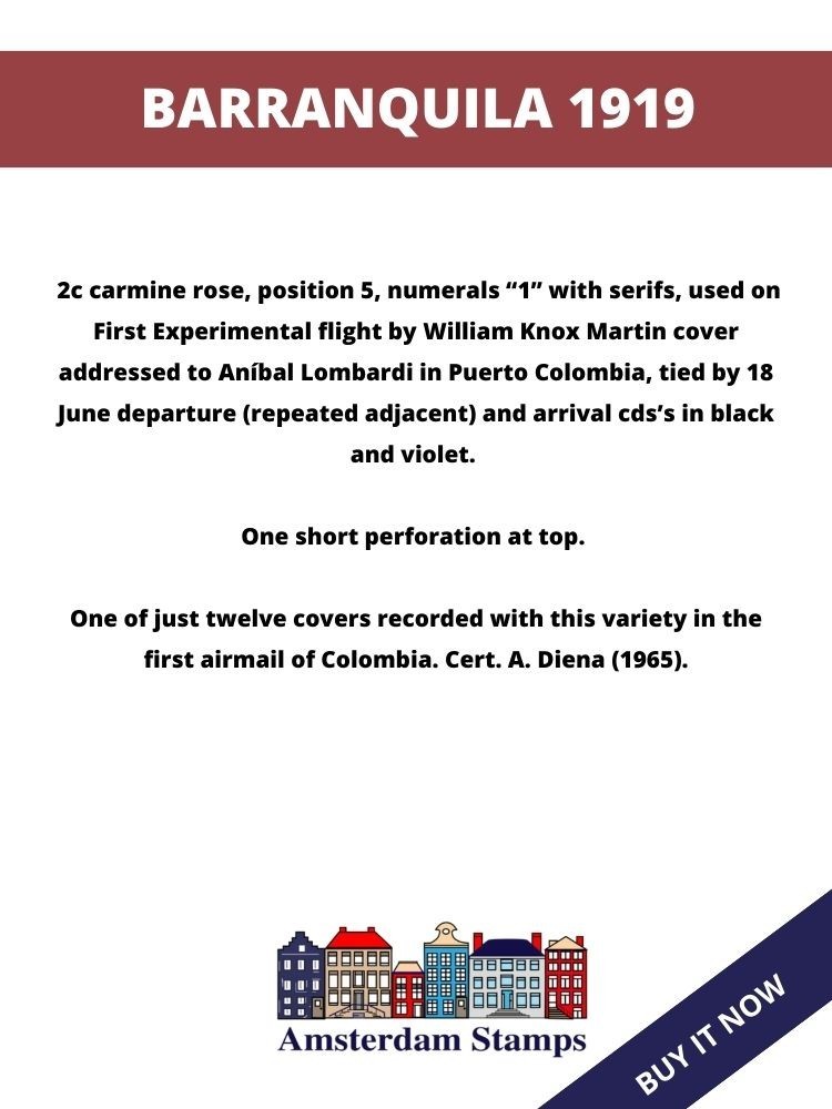 BARRANQUILA 1919 Colombia Please Read Description!