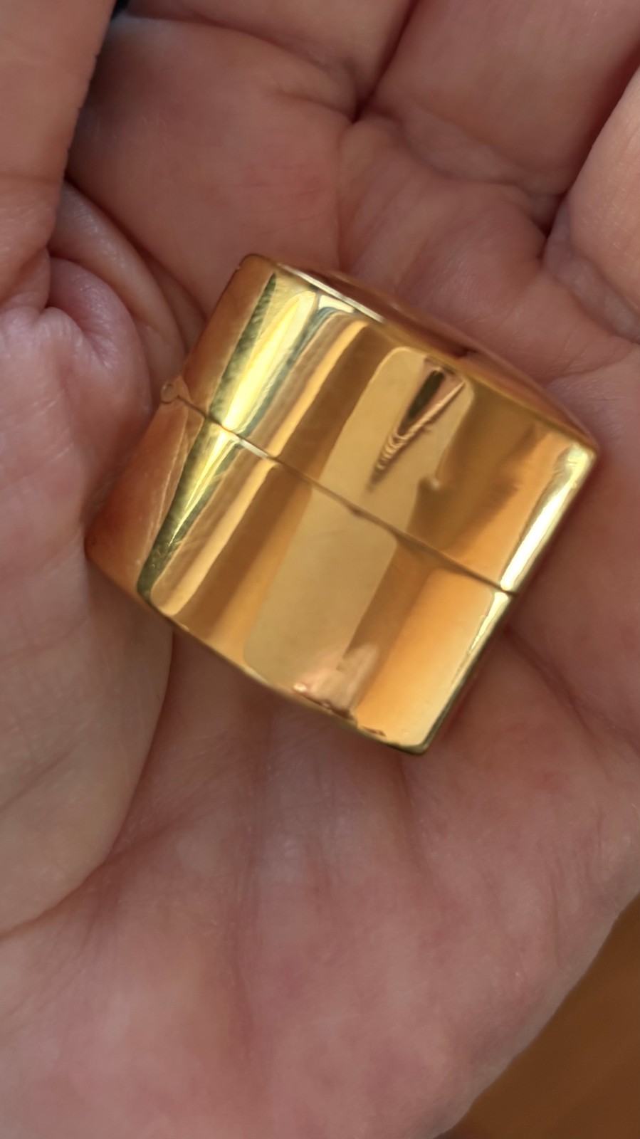 ANTIQUE RING BOX, 14KT PLATED STERLING SILVER, Howard & Co. Fifth Ave, New York