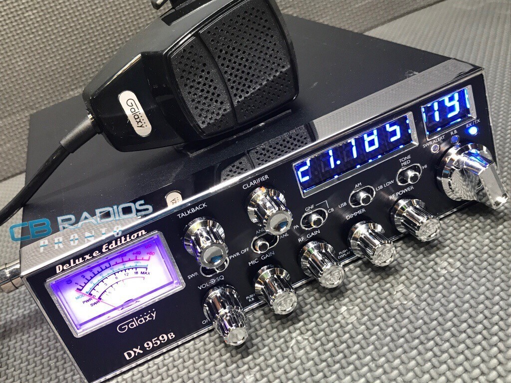 Galaxy DX-959B CB Radio 40 Channels AM/SSB Variable Power Factory Stock Radio