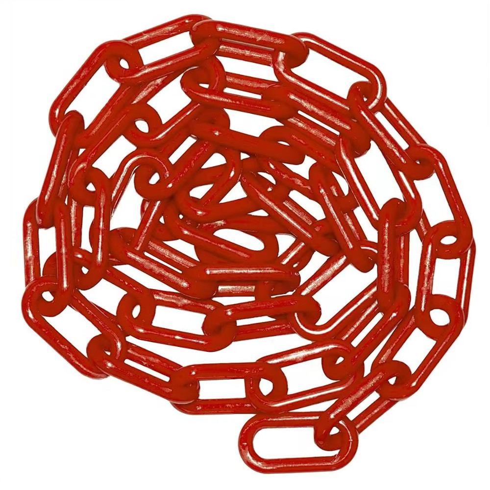 Barrier Plastic Chain 6mm Dia Park Queuing Line Safety Warn Link Fencing Chain