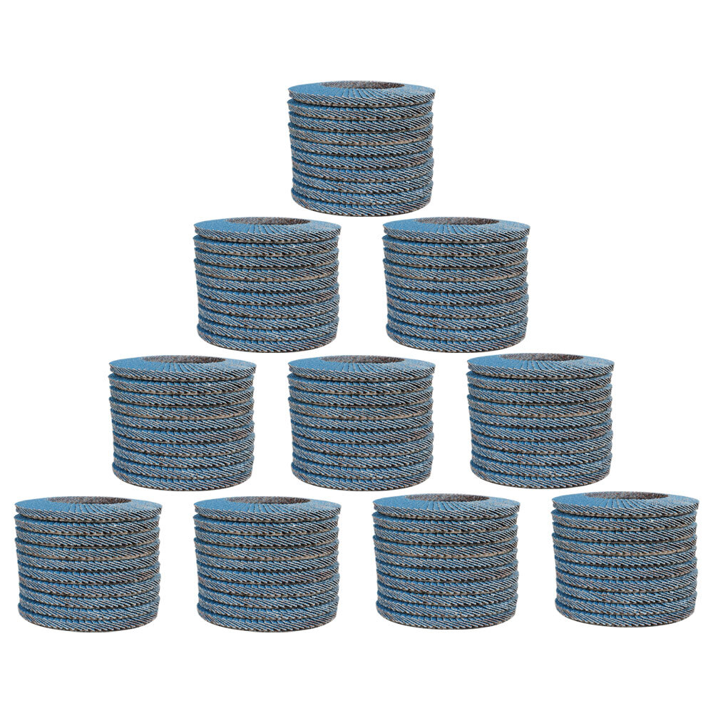 100Pack 4-1/2"×7/8'' 40 Grit T29 Premium Zirconia Flap Disc Sanding Grinding US