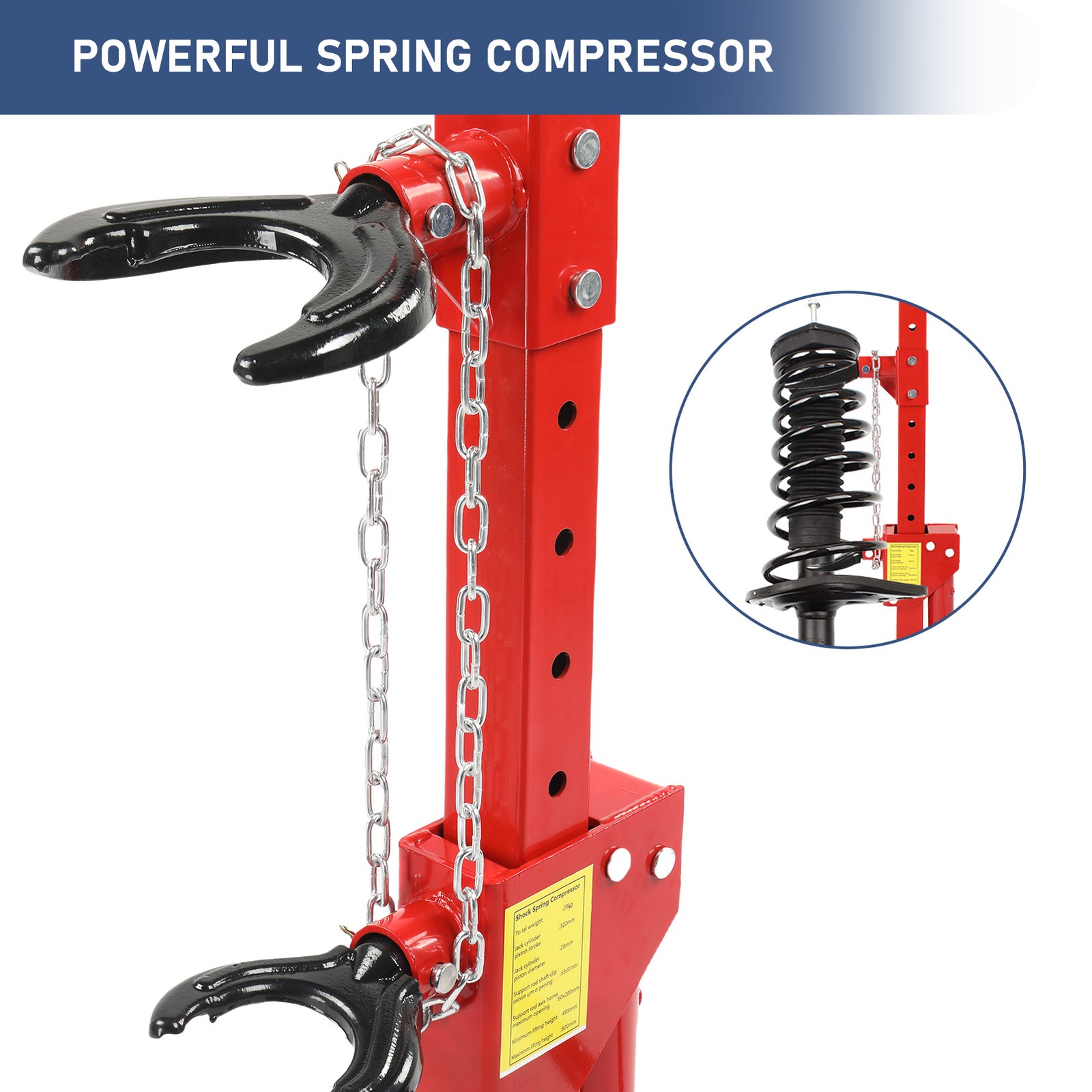 3 Ton Capacity Auto Strut Coil Spring Compressor Tool 6600LB Strut Compressor