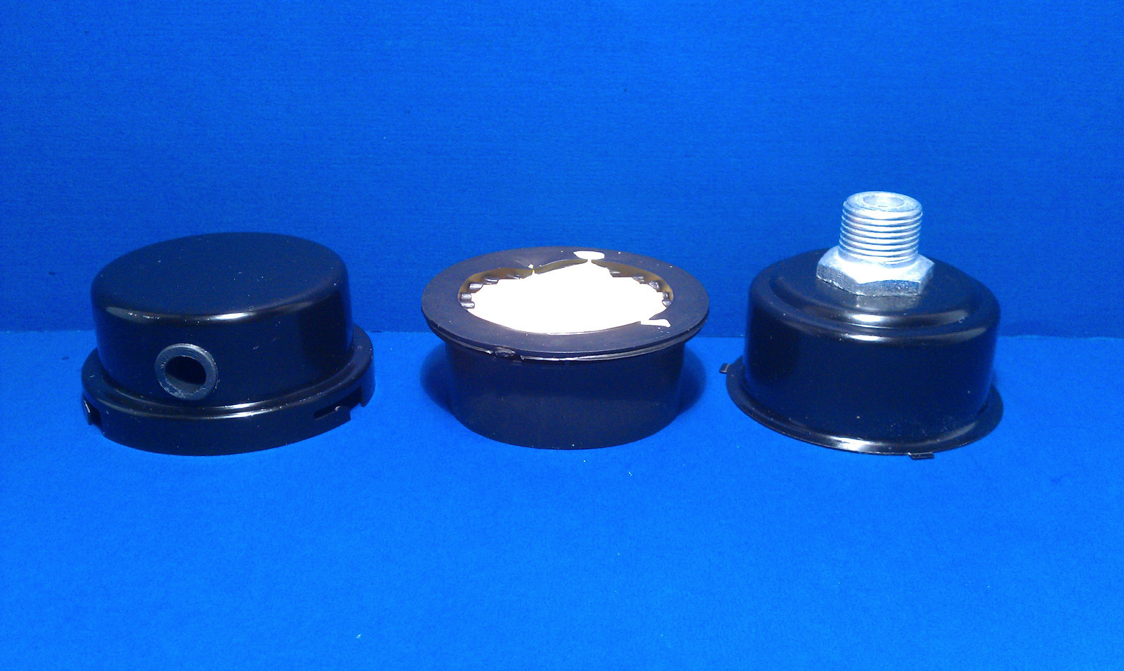 Air Compressor Intake Filter Silencer 3/8 Inch NPT Metal Housing Paper Element