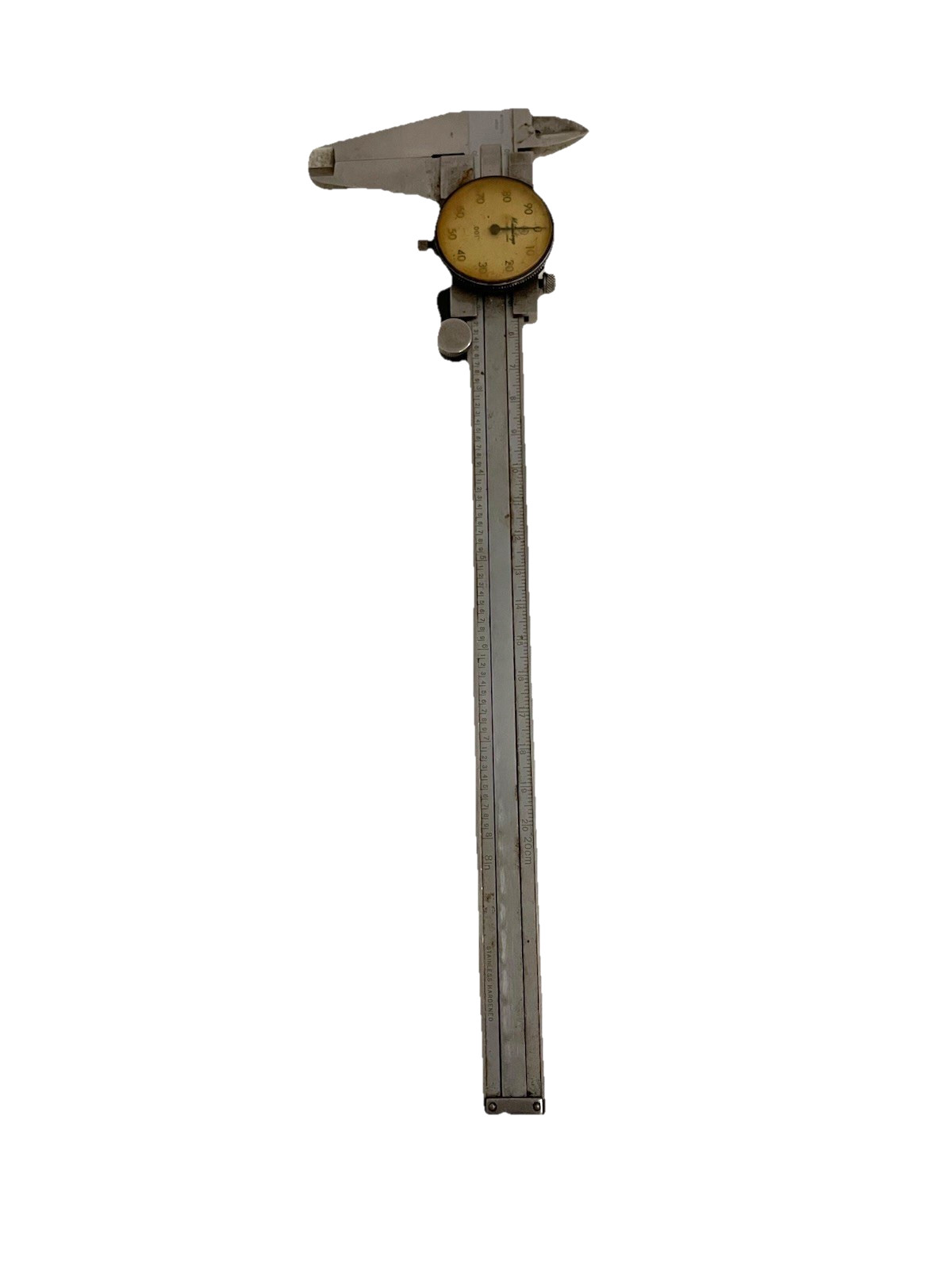 Vintage Mitutoyo Dial Caliper 8 Inch Stainless Hardened Made In Japan .001