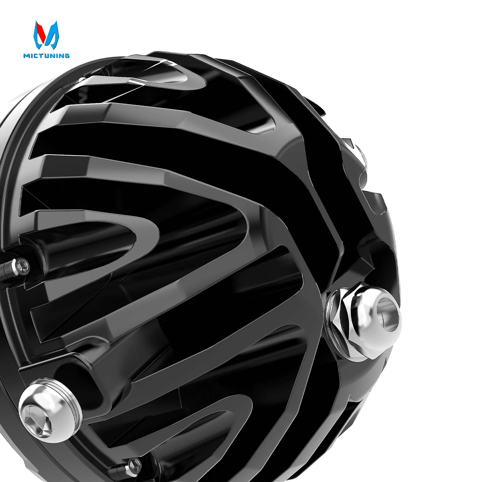 2x 4.5" Motorcycle Round LED Driving Work Light Pods Fog Spotlight w/Amber Cover