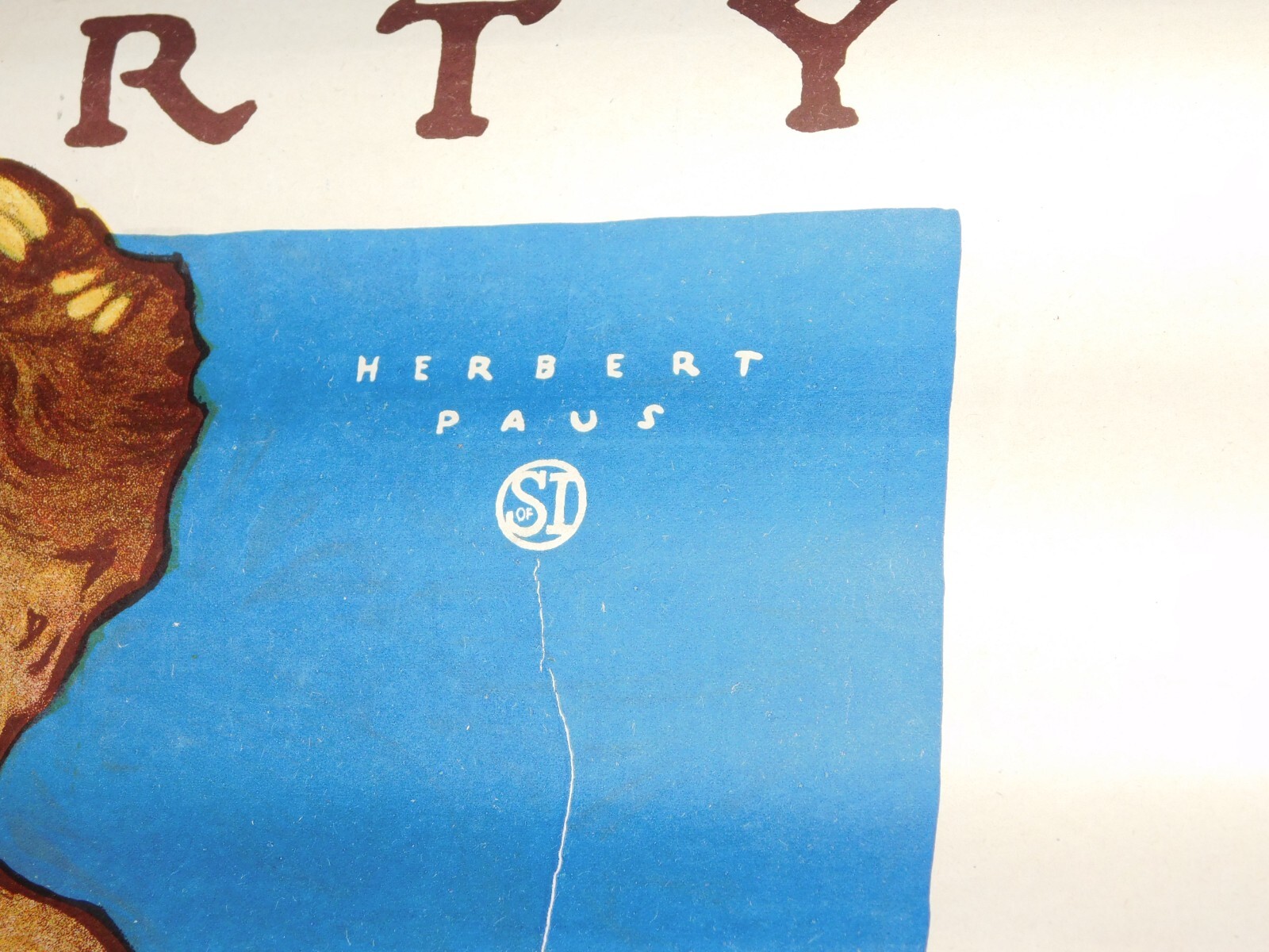 VINTAGE WWI WORLD WAR 1 SAVE YOUR CHILD SAVING STAMPS POSTER