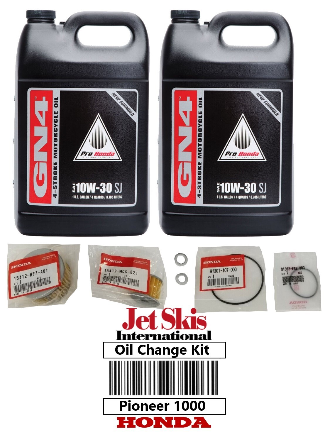 Honda Pioneer 1000 1000-5 1000-6 Oil Change Kit Oil Filters, O -Rings, & Washers