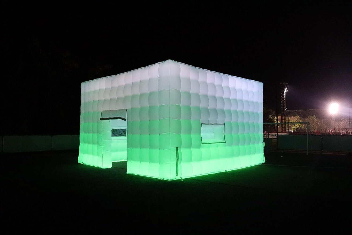 26x26x13ft Inflatable Night Club With LED Lights Cube Tent For Wedding Party