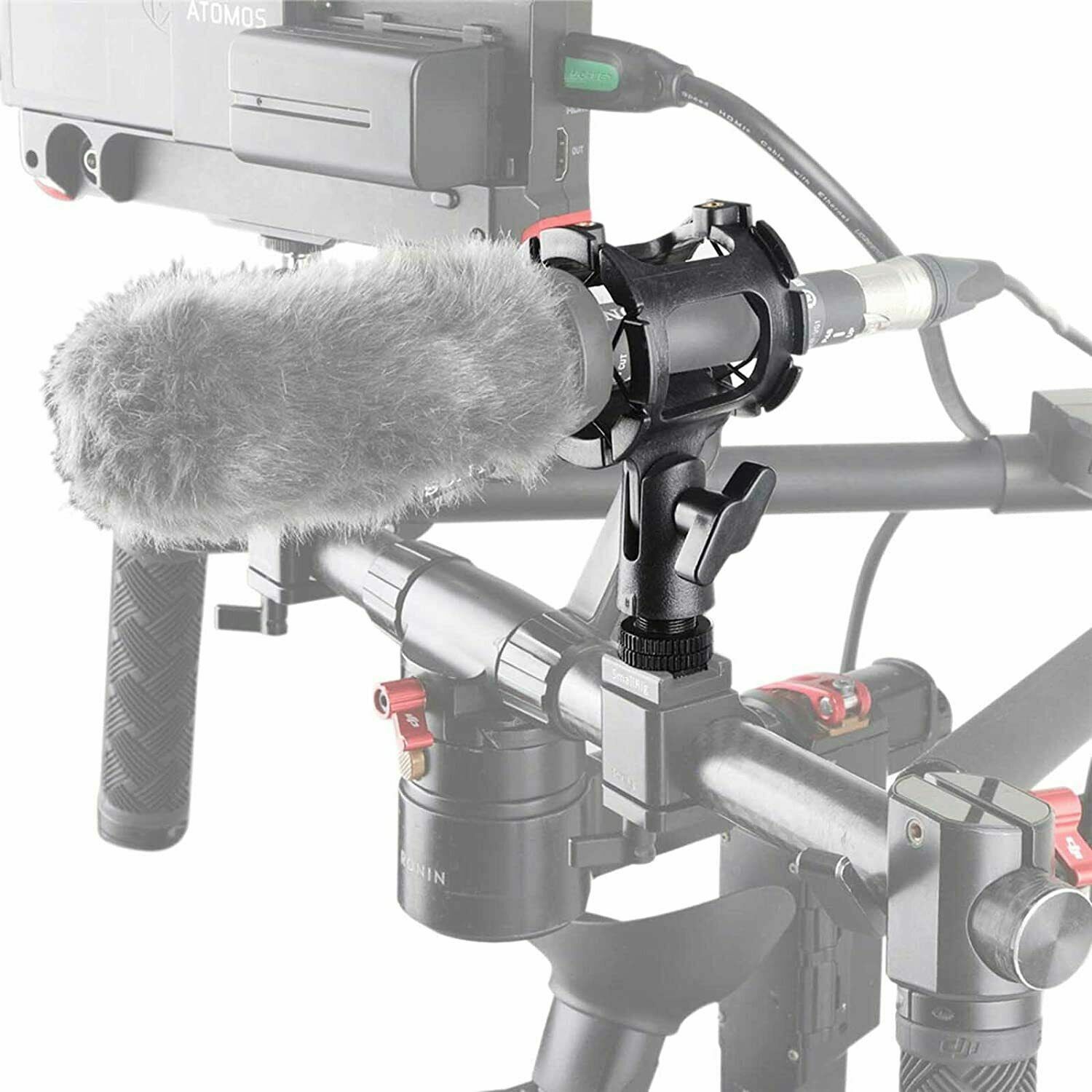 SmallRig Microphone Shock Mount w/Cold Shoe for Camera Top Handle |shoe adapter