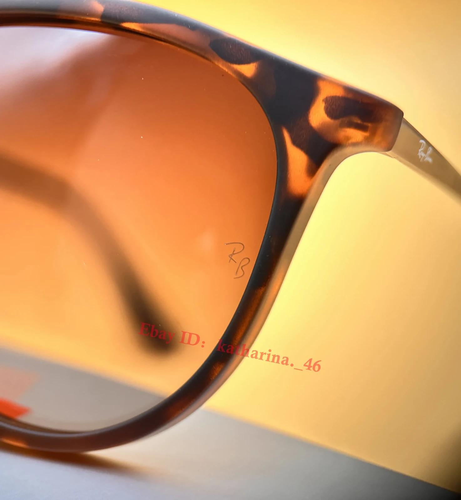 RB4171 Ray-Ban Erika Polarized Sunglasses Tortoise Frame Brown Gradient 54mm