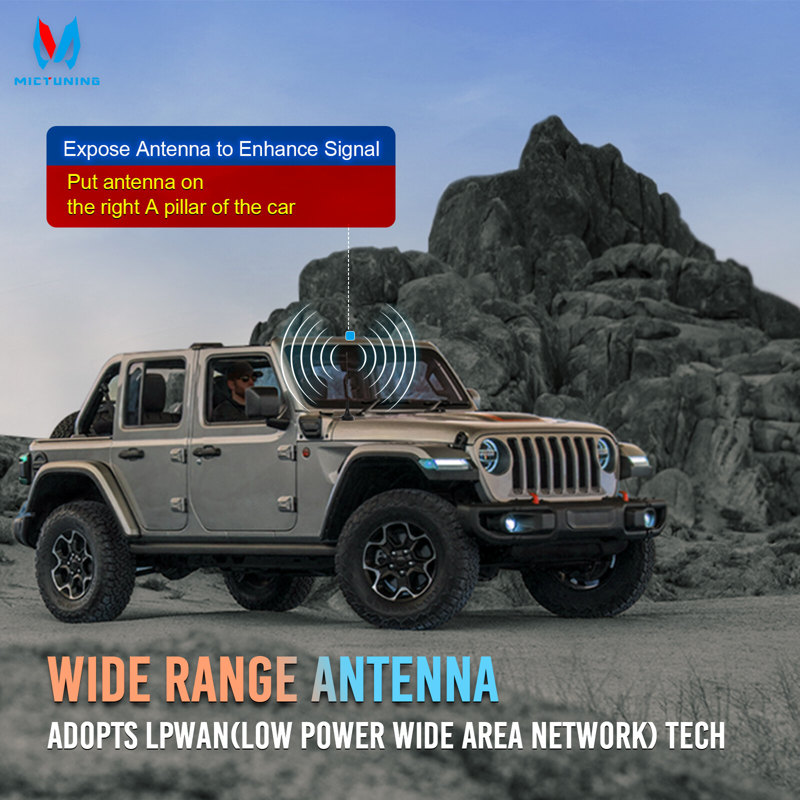 MICTUNING P1s 8Gang Switch Panel,Wireless Cordless,Auxiliary Circuit Control Box