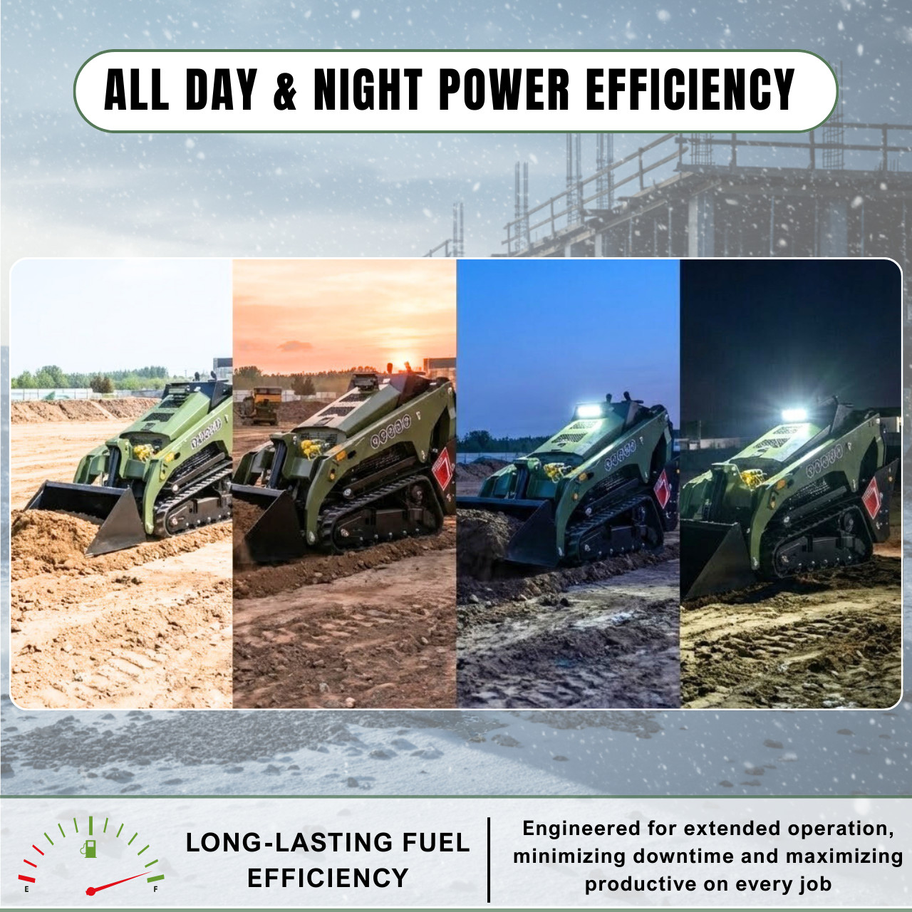 TYPHON Stomp V1000 Kubota D1105 Diesel 24.4hp Skid Steer Hydraulics Full Control