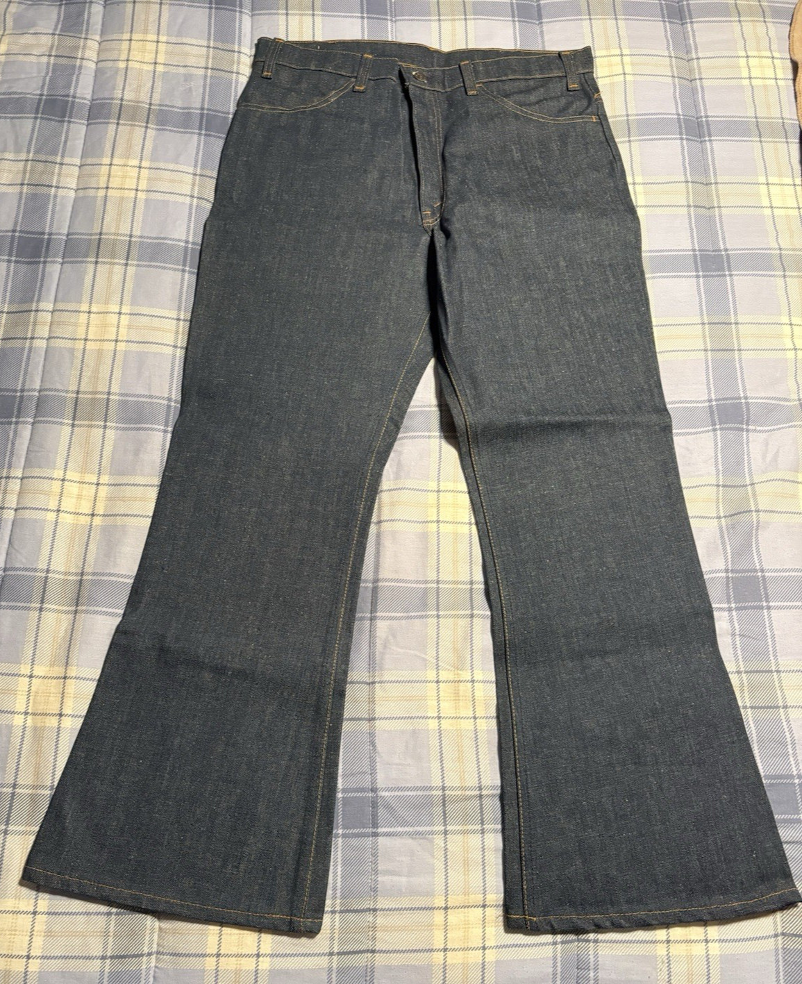 Vtg. Nwt Rare Levis Orange Tab 646 0217 Bell Bottom With Zipper 36X30 Flare Leg