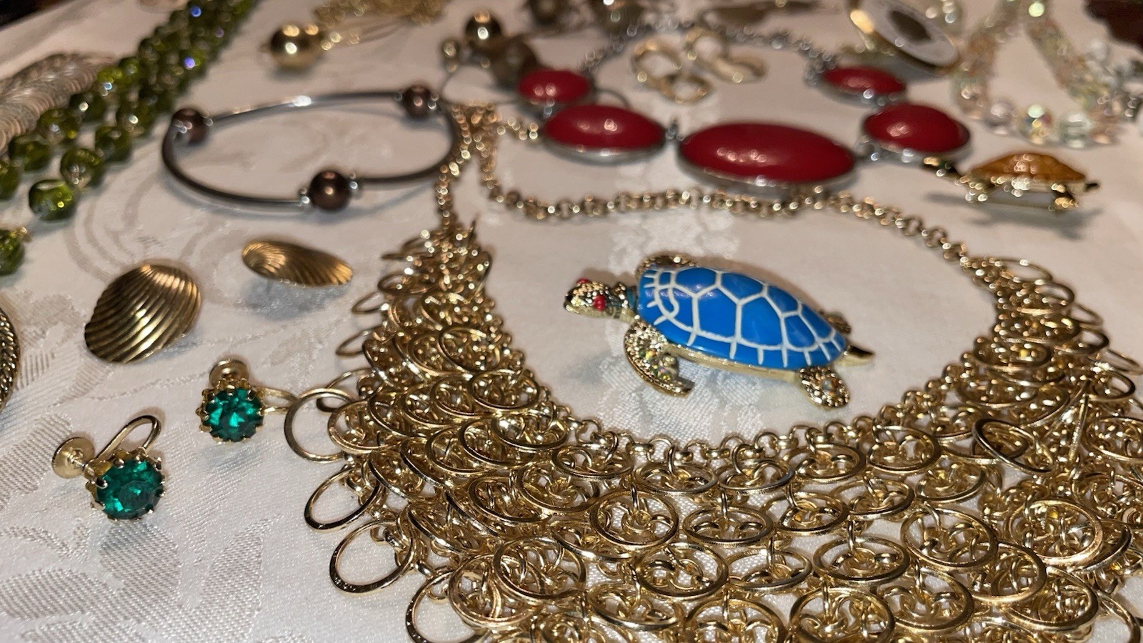 Huge Estate Jewelry Lot 83 Enamel, Alpaca, All Wearable, Marked Joan Rivers Iman