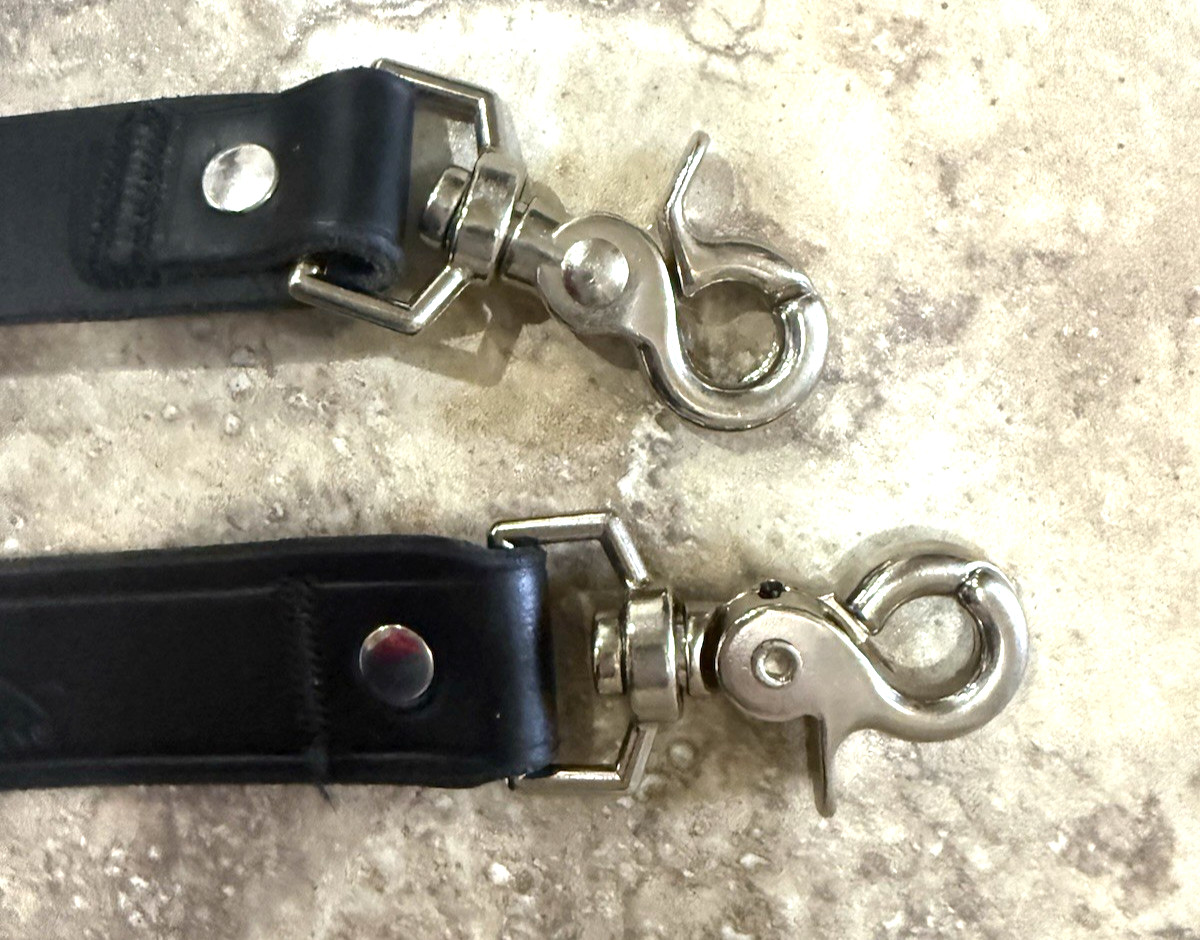 Used Perfect Fit Leather Firefighter Radio Strap