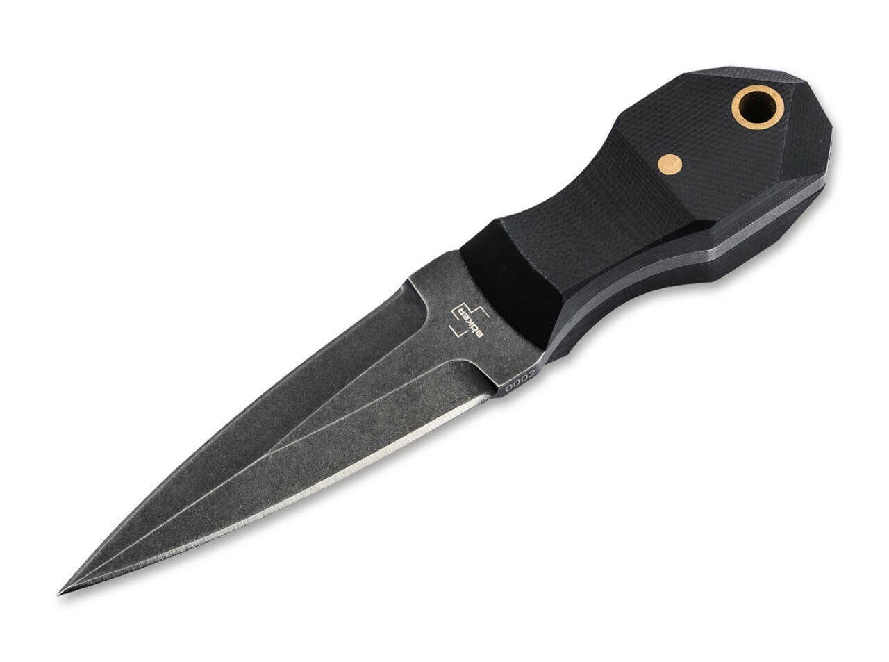 BOKER PLUS® Pocket Rocket Tactical EDC Knife 5.08" D2 Blade G10 Full-Tang Black