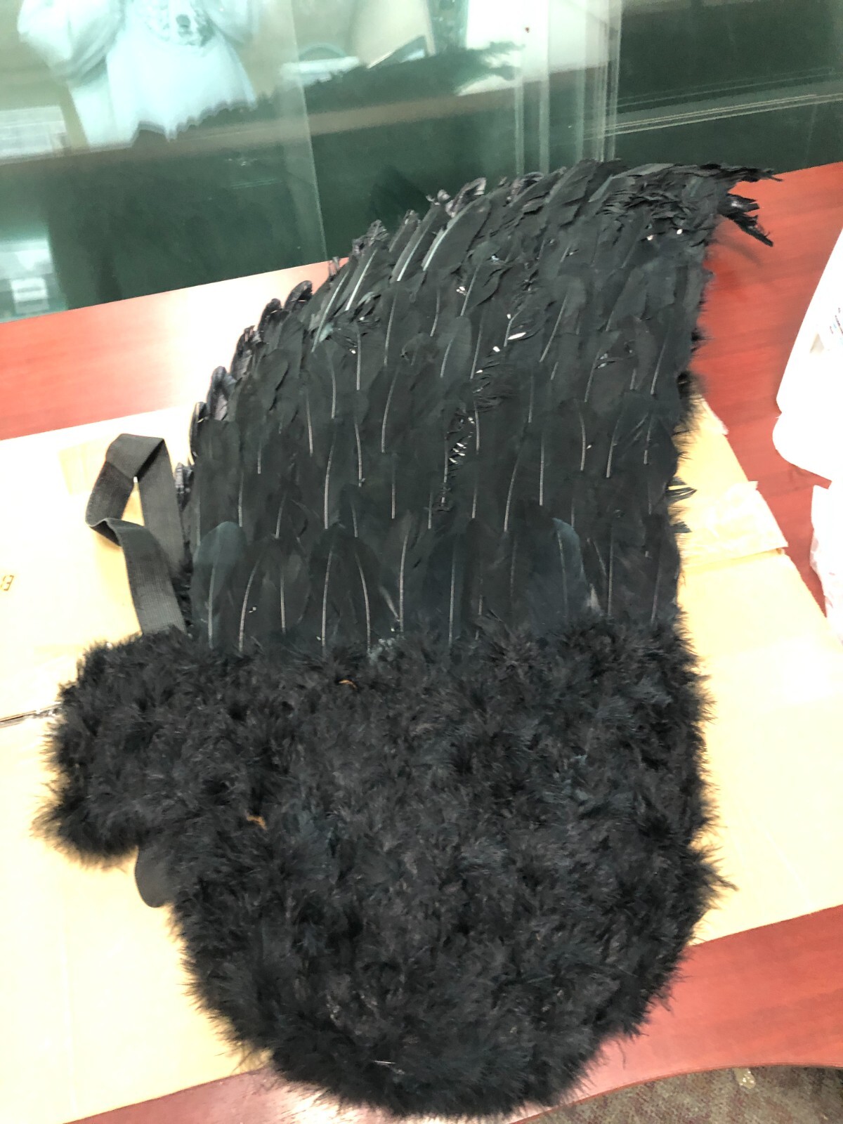 Touch of Nature Black Adult Angel Wings 52" by 36"