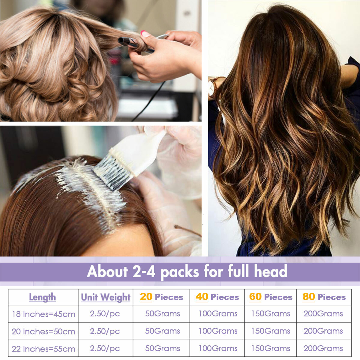 CLEARANCE Tape In 100% Real Remy Human Hair Extensions Skin Weft Full Head Ombre